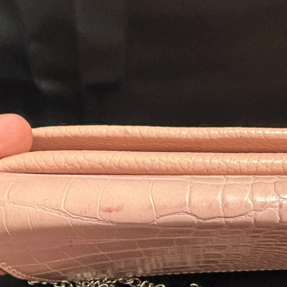 Steve Madden Blush Pink Clutch with Chain - Picture 3 of 11